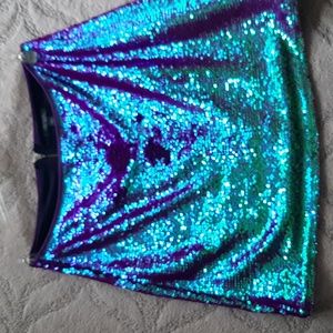 Sequin mini skirt